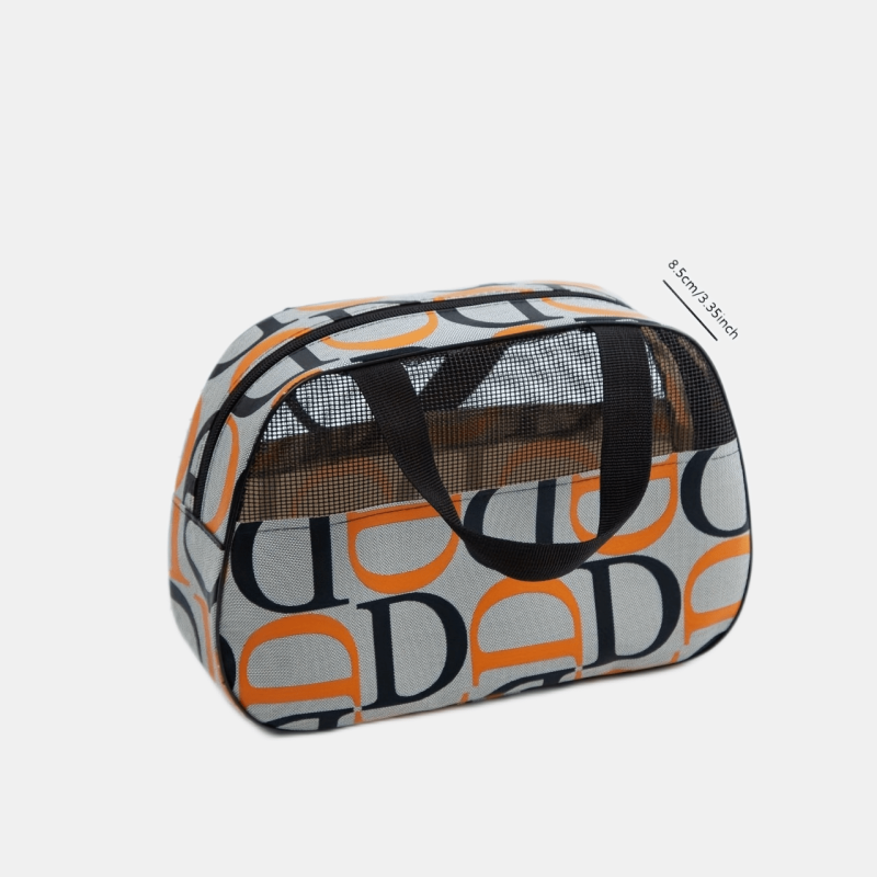Letter Pattern Wash Bag Travel Bag Cosmetics Storage Handbag