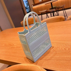 Large Capacity Beach Bag Hollow Out Toiletry Storage Bag