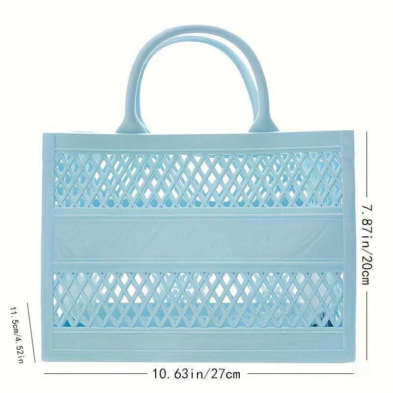 Large Capacity Beach Bag Hollow Out Toiletry Storage Bag