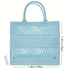 Large Capacity Beach Bag Hollow Out Toiletry Storage Bag