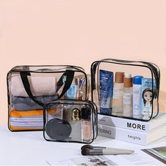 Transparent PVC Travel Toiletry Bag Cosmetics Bag Portable Storage