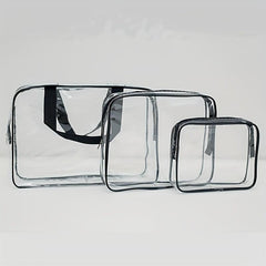 Transparent PVC Travel Toiletry Bag Cosmetics Bag Portable Storage