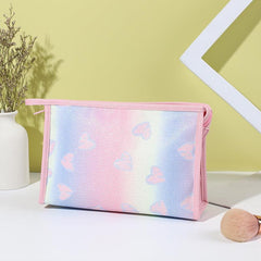 Glitter Love Toiletry Bag Portable Cosmetics Wash Travel Storage Bag