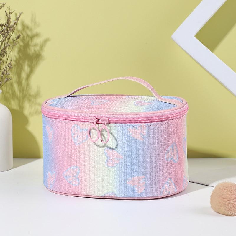 Glitter Love Toiletry Bag Portable Cosmetics Wash Travel Storage Bag