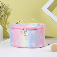 Glitter Love Toiletry Bag Portable Cosmetics Wash Travel Storage Bag