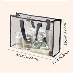 Transparent PVC Beach Bag Large Capacity Portable Handbag