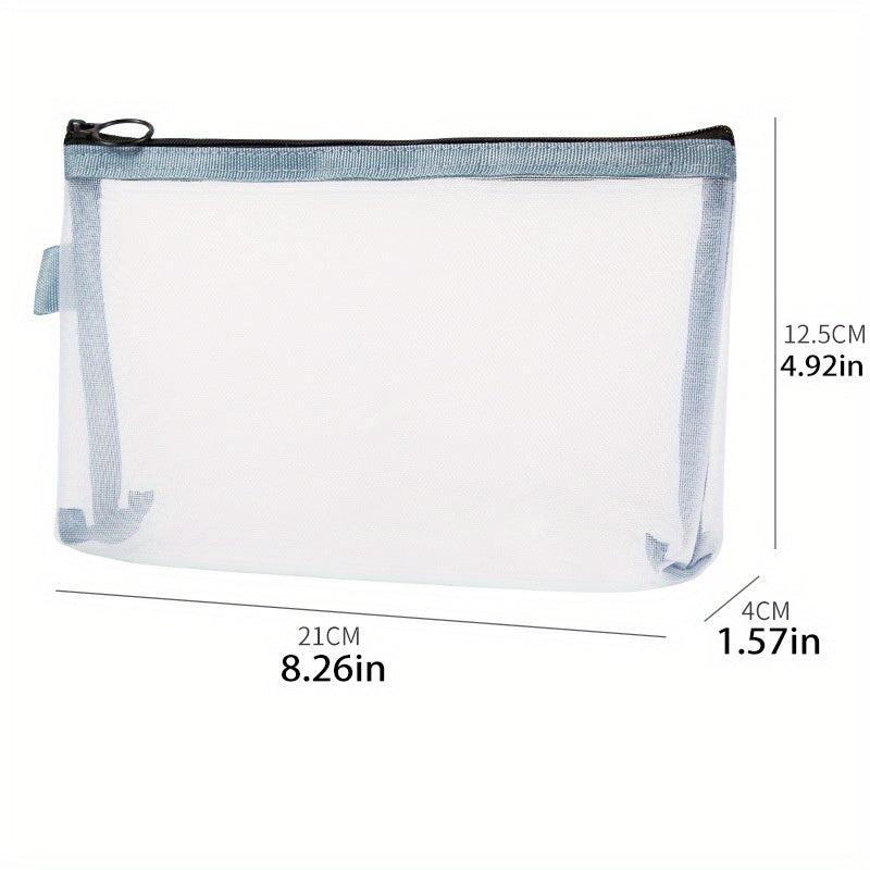 Transparent Mesh Storage Bag Portable Coin Purse Cosmetic Key Card Storage