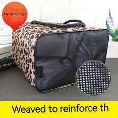 Leopard Print Toiletry Bag Large Capacity Storage Bag