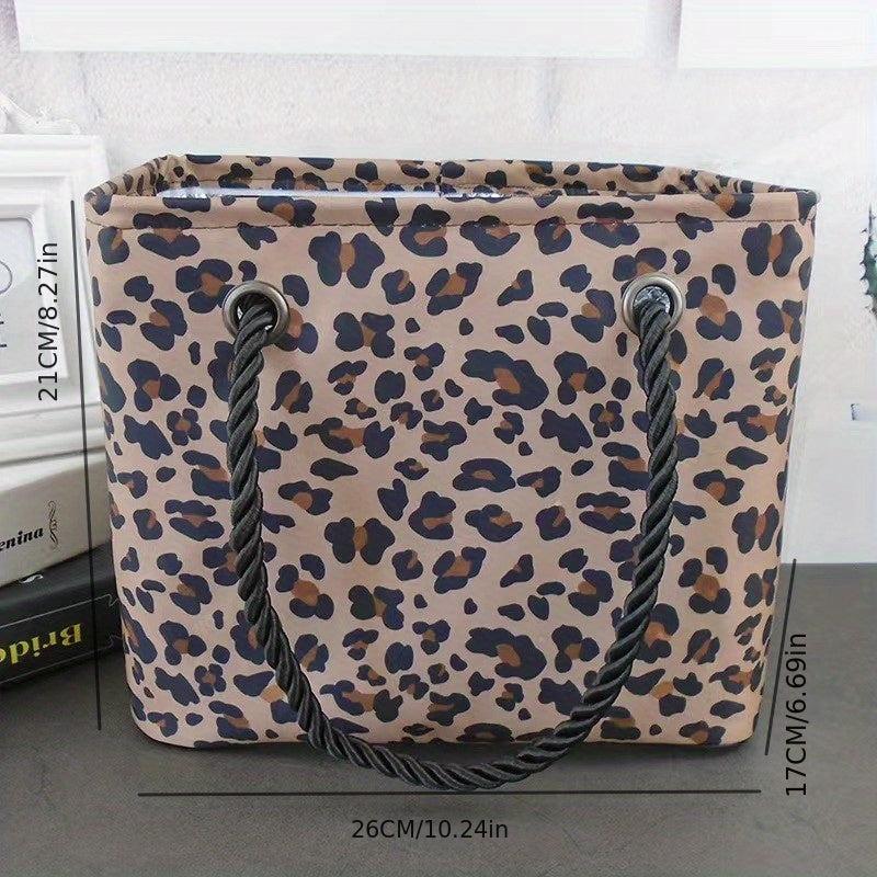 Leopard Print Toiletry Bag Large Capacity Storage Bag