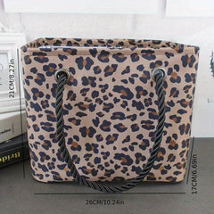Leopard Print Toiletry Bag Large Capacity Storage Bag