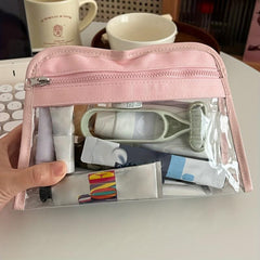 Pink Travel Storage Bag Waterproof Cosmetics Bag