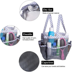 8-Pocket Portable Tote Bag for Camp Gym