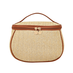 Straw Woven Cosmetic Bag Large Capacity Toiletry Bag