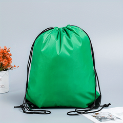 Polyester Drawstring Backpack Lightweight Foldable Storage Bag