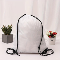 Polyester Drawstring Backpack Lightweight Foldable Storage Bag