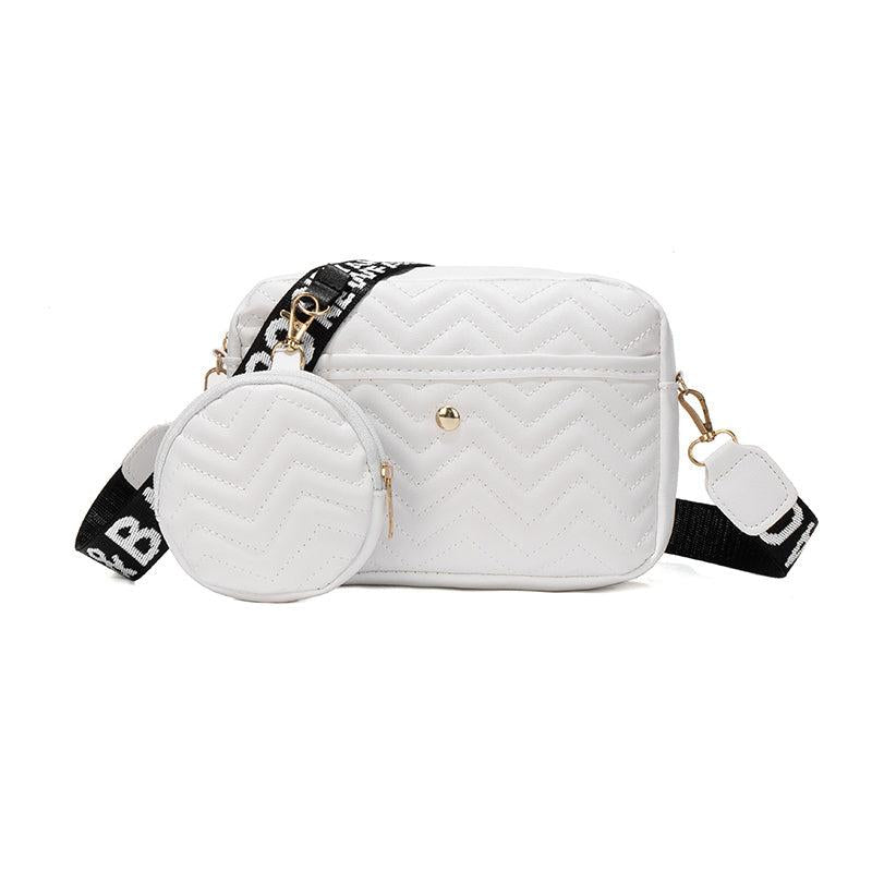 Quilted Shoulder Bag With Coin Purse Women's Small Crossbody Bag