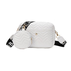 Quilted Shoulder Bag With Coin Purse Women's Small Crossbody Bag