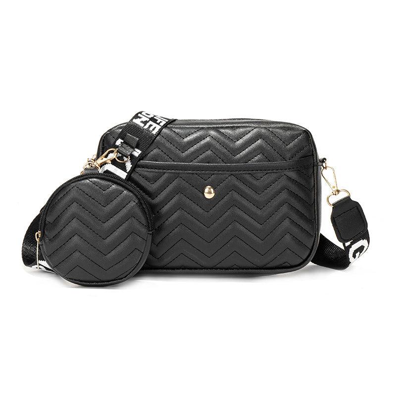Quilted Shoulder Bag With Coin Purse Women's Small Crossbody Bag