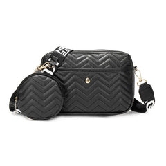 Quilted Shoulder Bag With Coin Purse Women's Small Crossbody Bag