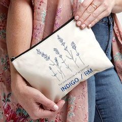 Floral Travel Cosmetic Bag Music Album Canvas Storage Bag