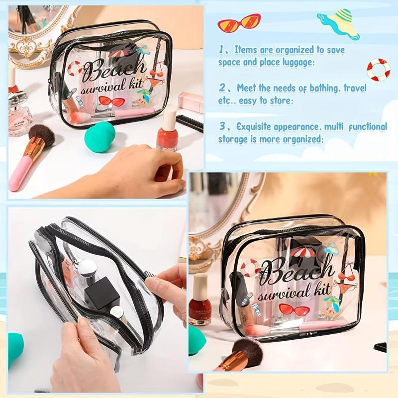 Waterproof Transparent Cosmetic Bag Portable Travel Storage Bag