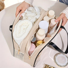 Large Capacity Waterproof PVC Cosmetic Bag for Women