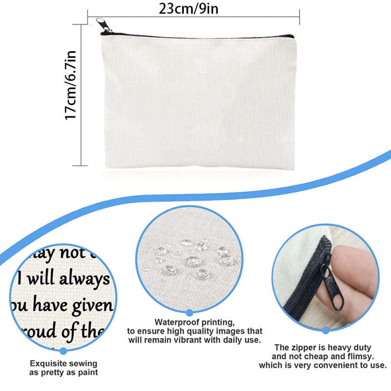 Floral A Letter Print Makeup Bag Bridesmaid Organizer Bags