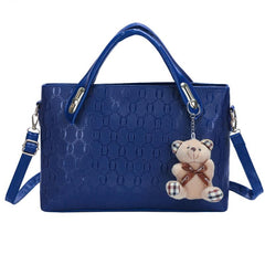 4-Piece Women's Tote Bag Set - Handbag, Shoulder Bag, Clutch Bag, Key Card Bag