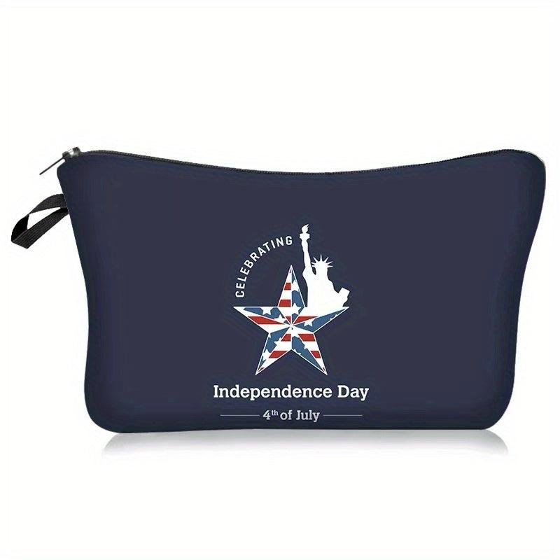 American Independence Cosmetics Bag Portable Travel Toiletry Clutch Storage