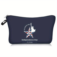 American Independence Cosmetics Bag Portable Travel Toiletry Clutch Storage