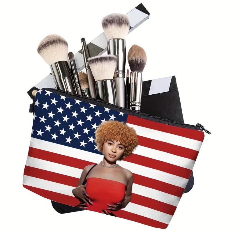 American Independence Cosmetics Bag Portable Travel Toiletry Clutch Storage