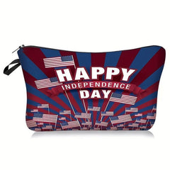 American Independence Cosmetics Bag Portable Travel Toiletry Clutch Storage