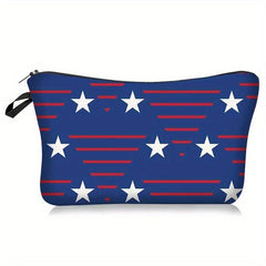 American Independence Cosmetics Bag Portable Travel Toiletry Clutch Storage