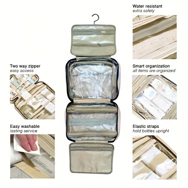 Waterproof Toiletry Bag With Hook