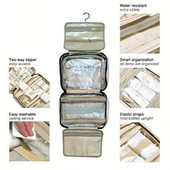 Waterproof Toiletry Bag With Hook