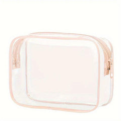 Outdoor PVC Cosmetic Bag Transparent Toiletry Waterproof Travel Storage