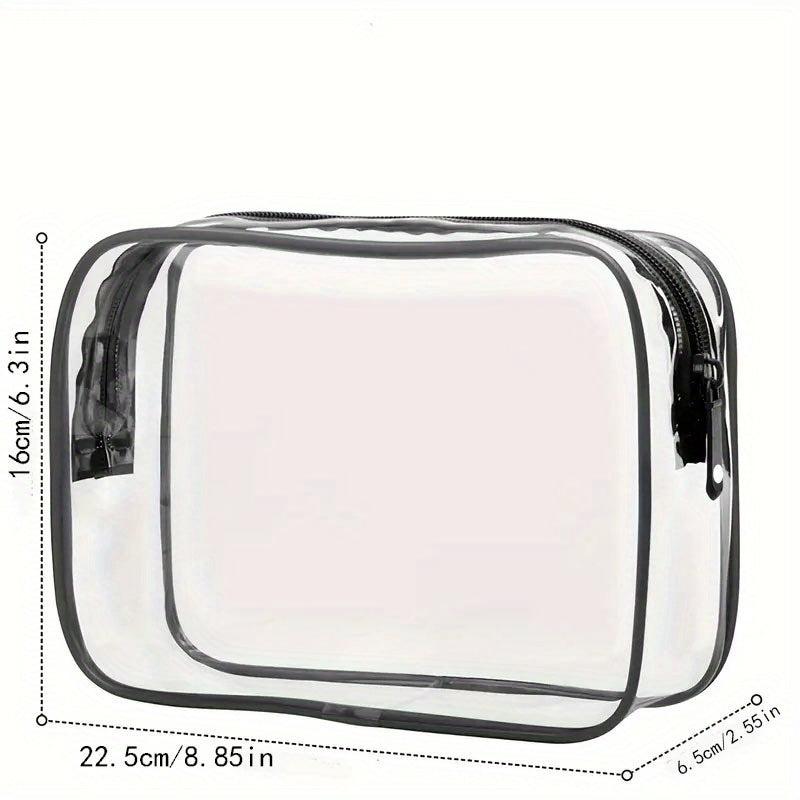 Outdoor PVC Cosmetic Bag Transparent Toiletry Waterproof Travel Storage