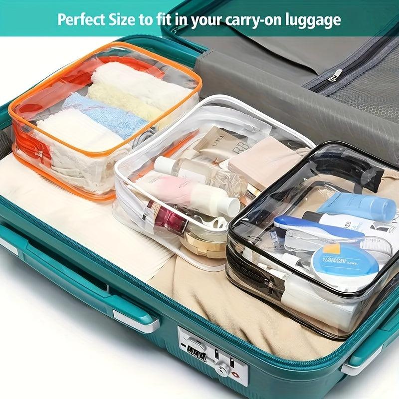 Outdoor PVC Cosmetic Bag Transparent Toiletry Waterproof Travel Storage