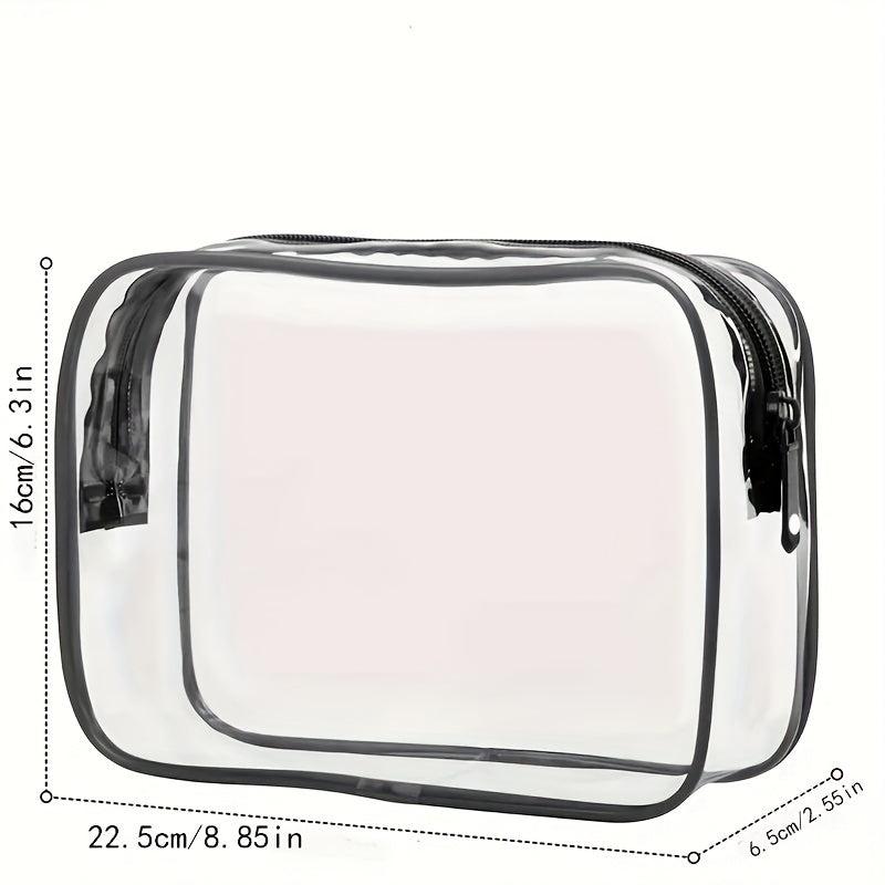 Outdoor PVC Cosmetic Bag Transparent Toiletry Waterproof Travel Storage