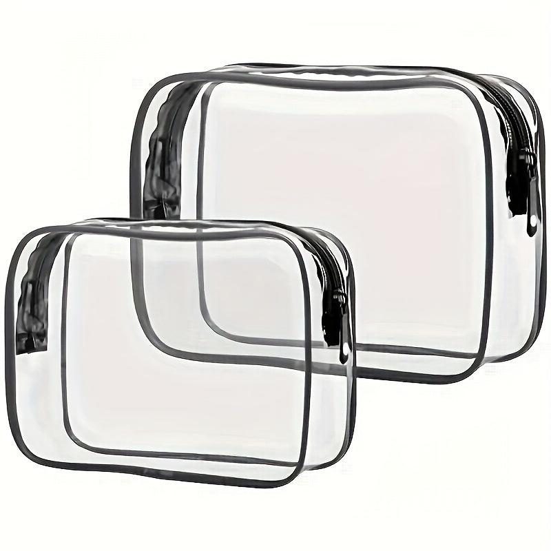 Outdoor PVC Cosmetic Bag Transparent Toiletry Waterproof Travel Storage