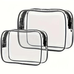 Outdoor PVC Cosmetic Bag Transparent Toiletry Waterproof Travel Storage