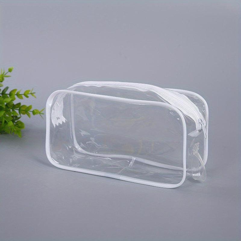 Outdoor PVC Cosmetic Bag Transparent Toiletry Waterproof Travel Storage