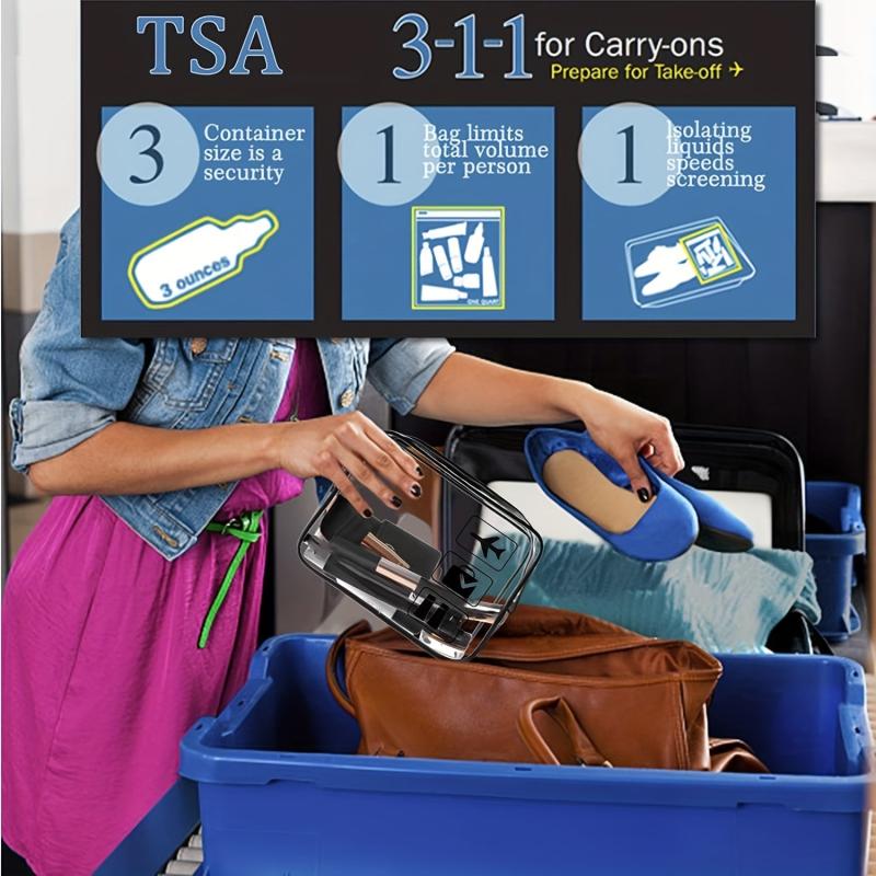 Clear Travel Zipper Toiletry Bag Cosmetic Pouch Storage Bag