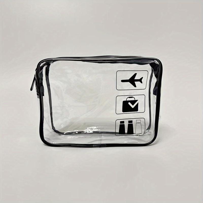 Clear Travel Zipper Toiletry Bag Cosmetic Pouch Storage Bag