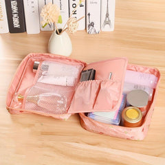 Portable Flower Cosmetics Bag Travel Toiletry Bag Waterproof