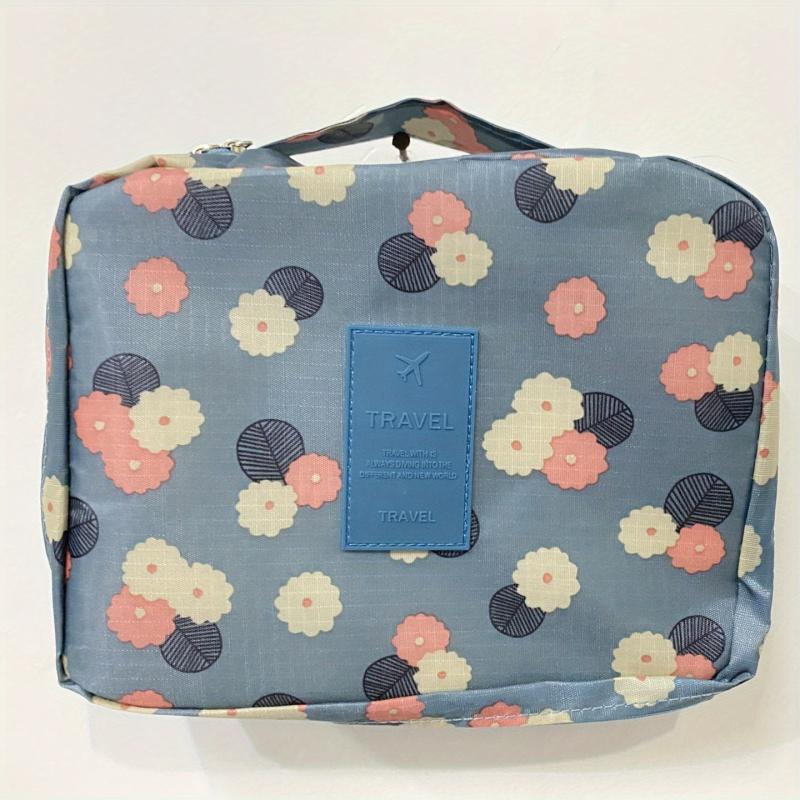 Portable Flower Cosmetics Bag Travel Toiletry Bag Waterproof