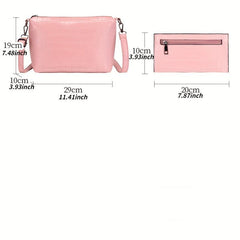 4Pcs Crocodile Embossed Bag Set Women's Handbags with Crossbody Bag & Clutch Pur