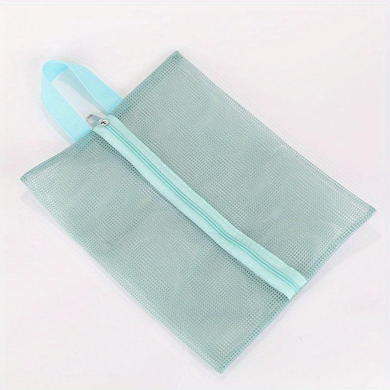 Transparent Portable Mesh Beach Bag for Swimming Traveling Bath Storage Bag