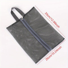 Transparent Portable Mesh Beach Bag for Swimming Traveling Bath Storage Bag