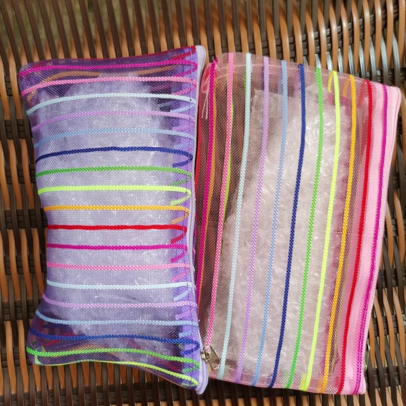 Mesh Cosmetic Bag Durable Holds Lipstick Makeup Perfume Toiletries